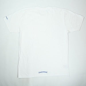 CHROME HEARTS クロム・ハーツ NECK LOGO SS T-SHIRT WHITE/BLUE Tシャツ 白青 Size 【XL】 【新古品・未使用品】 20826729