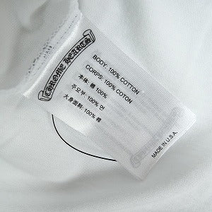 CHROME HEARTS クロム・ハーツ NECK LOGO SS T-SHIRT WHITE/BLUE Tシャツ 白青 Size 【XL】 【新古品・未使用品】 20826729