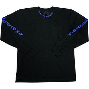 CHROME HEARTS クロム・ハーツ NECK LOGO POCKET L/S TEE BLACK/DGR BLUE ロンT 黒青 Size 【XL】 【新古品・未使用品】 20826730