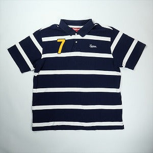 SUPREME シュプリーム 25SS Cursive Polo Navy Stripe Navy Stripe 半袖ポロシャツ 紺 Size 【XL】 【新古品・未使用品】 20826751