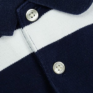 SUPREME シュプリーム 25SS Cursive Polo Navy Stripe Navy Stripe 半袖ポロシャツ 紺 Size 【XL】 【新古品・未使用品】 20826751