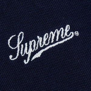 SUPREME シュプリーム 25SS Cursive Polo Navy Stripe Navy Stripe 半袖ポロシャツ 紺 Size 【XL】 【新古品・未使用品】 20826751