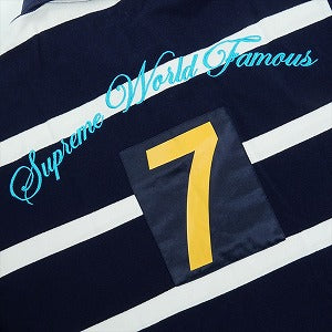 SUPREME シュプリーム 25SS Cursive Polo Navy Stripe Navy Stripe 半袖ポロシャツ 紺 Size 【XL】 【新古品・未使用品】 20826751