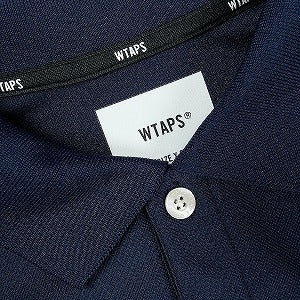WTAPS ダブルタップス 25SS ACADEMY 02 SS POLY Navy 半袖ポロシャツ 紺 Size 【XL】 【新古品・未使用品】 20826754