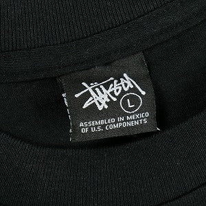 STUSSY ステューシー ×GREY PVC  WORLD TOUR TEE Black Tシャツ 黒 Size 【L】 【中古品-ほぼ新品】 20826778