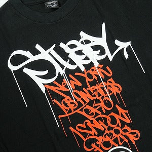 STUSSY ステューシー ×GREY PVC  WORLD TOUR TEE Black Tシャツ 黒 Size 【L】 【中古品-ほぼ新品】 20826778