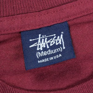 STUSSY ステューシー BACK PAINT Tee Burgundy Tシャツ バーガンディー Size 【M】 【中古品-非常に良い】 20826783