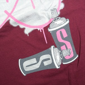 STUSSY ステューシー BACK PAINT Tee Burgundy Tシャツ バーガンディー Size 【M】 【中古品-非常に良い】 20826783