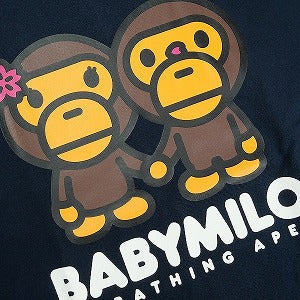 A BATHING APE ア ベイシング エイプ ベビーマイロTee Navy Tシャツ 紺 Size 【L】 【新古品・未使用品】 20826786