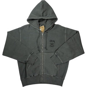 STUSSY ステューシー 25FW STOCK LINK ZIP HOODIE PIGMENT DYED BLACK ジップパーカー 黒 Size 【S】 【新古品・未使用品】 20826794