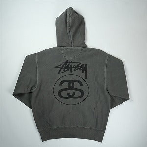STUSSY ステューシー 25FW STOCK LINK ZIP HOODIE PIGMENT DYED BLACK ジップパーカー 黒 Size 【S】 【新古品・未使用品】 20826794