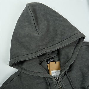 STUSSY ステューシー 25FW STOCK LINK ZIP HOODIE PIGMENT DYED BLACK ジップパーカー 黒 Size 【S】 【新古品・未使用品】 20826794