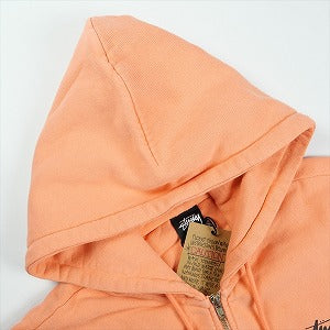 STUSSY ステューシー 25FW STOCK LINK ZIP HOODIE PIGMENT DYED SHERBERT ジップパーカー ピンク Size 【S】 【新古品・未使用品】 20826797