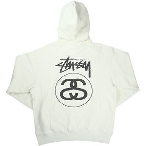 STUSSY ステューシー 25FW STOCK LINK HOODIE PIGMENT DYED NATURAL パーカー 白 Size 【M】 【新古品・未使用品】 20826804