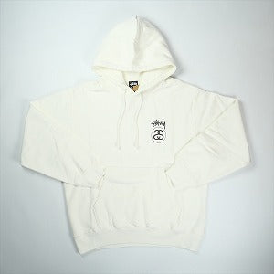 STUSSY ステューシー 25FW STOCK LINK HOODIE PIGMENT DYED NATURAL パーカー 白 Size 【XL】 【新古品・未使用品】 20826806