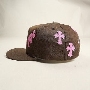CHROME HEARTS クロム・ハーツ 5 PANEL CAP BSBL BRN/PNK クロスパッチ付きキャップ 茶 Size 【フリー】 【新古品・未使用品】 20826812