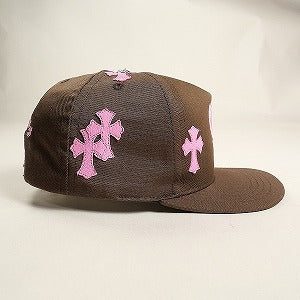 CHROME HEARTS クロム・ハーツ 5 PANEL CAP BSBL BRN/PNK クロスパッチ付きキャップ 茶 Size 【フリー】 【新古品・未使用品】 20826812