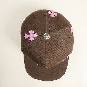 CHROME HEARTS クロム・ハーツ 5 PANEL CAP BSBL BRN/PNK クロスパッチ付きキャップ 茶 Size 【フリー】 【新古品・未使用品】 20826812