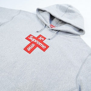 SUPREME シュプリーム 20AW Cross Box Logo Hooded Sweatshirt Heather Grey ボックスロゴパーカー 灰 Size 【M】 【新古品・未使用品】 20826824