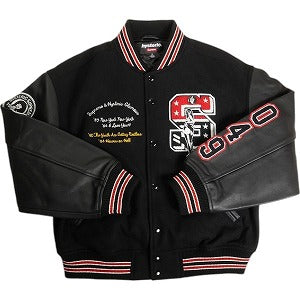 SUPREME シュプリーム ×HYSTERIC GLAMOUR 24AW Varsity Jacket Black スタジャン 黒 Size 【M】 【新古品・未使用品】 20826857