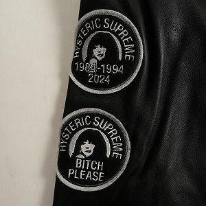 SUPREME シュプリーム ×HYSTERIC GLAMOUR 24AW Varsity Jacket Black スタジャン 黒 Size 【M】 【新古品・未使用品】 20826857