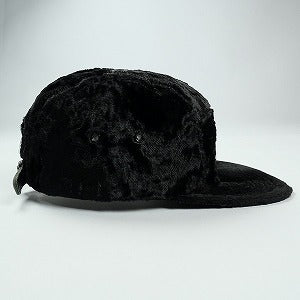SUPREME シュプリーム 22SS Crushed Velvet Camp Cap Black キャンプキャップ 黒 Size 【フリー】 【中古品-非常に良い】 20826896