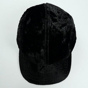 SUPREME シュプリーム 22SS Crushed Velvet Camp Cap Black キャンプキャップ 黒 Size 【フリー】 【中古品-非常に良い】 20826896