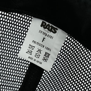RATS ラッツ RATS MESH CAP WAY OF LIFE メッシュキャップ 黒 Size 【フリー】 【新古品・未使用品】 20826903