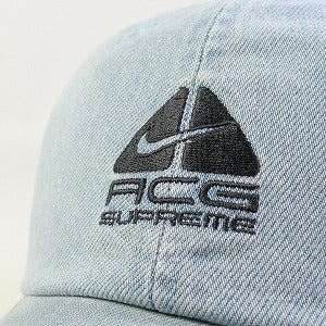 SUPREME シュプリーム ×NIKE ACG 22AW Denim 6-Panel Washed Blue デニムキャップ インディゴ Size 【フリー】 【新古品・未使用品】 20826911