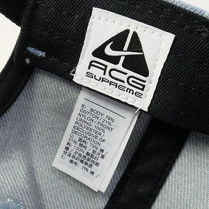 SUPREME シュプリーム ×NIKE ACG 22AW Denim 6-Panel Washed Blue デニムキャップ インディゴ Size 【フリー】 【新古品・未使用品】 20826911