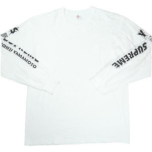 SUPREME シュプリーム ×Y's YOHJI YAMAMOTO 25FW L/S Tee White ロンT 白 Size 【XL】 【中古品-良い】 20826938