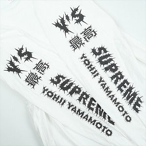 SUPREME シュプリーム ×Y's YOHJI YAMAMOTO 25FW L/S Tee White ロンT 白 Size 【XL】 【中古品-良い】 20826938