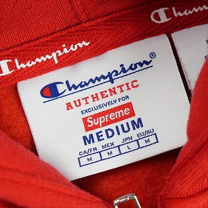 SUPREME シュプリーム 24SS ×Champion Zip Up Hooded Sweatshirt Red ジップパーカー 赤 Size 【M】 【中古品-ほぼ新品】 20826942