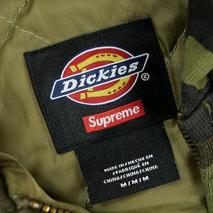 SUPREME シュプリーム ×Dickies 25FW Quilted Lined Zip Up Hooded Sweatshirt Woodland Camo ジップパーカー オリーブ Size 【M】 【中古品-ほぼ新品】 20826953