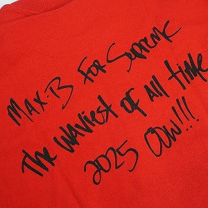 SUPREME シュプリーム 25SS Max B Tee Red Tシャツ 赤 Size 【M】 【新古品・未使用品】 20826957