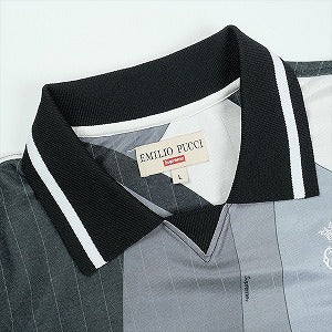 SUPREME シュプリーム ×Emilio Pucci エミリオプッチ 21SS Soccer Jersey Black サッカージャージ 黒 Size 【L】 【中古品-良い】 20826965