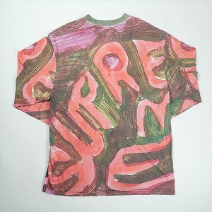 SUPREME シュプリーム 24SS Paint L/S Top Multicolor ロンT 赤 Size 【S】 【中古品-非常に良い】 20826973