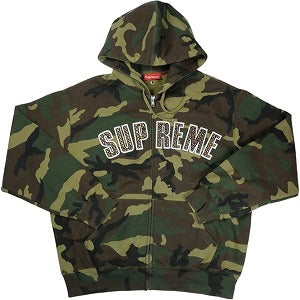SUPREME シュプリーム ×b.b. Simon 25SS Zip Up Hooded Sweatshirt Woodland Camo パーカー 緑 Size 【S】 【中古品-非常に良い】 20826985