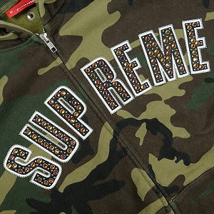 SUPREME シュプリーム ×b.b. Simon 25SS Zip Up Hooded Sweatshirt Woodland Camo パーカー 緑 Size 【S】 【中古品-非常に良い】 20826985
