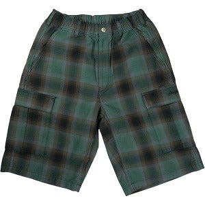 SUPREME シュプリーム 25SS Shadow Plaid Cargo Short Green ショーツ 緑 Size 【S】 【中古品-良い】 20826995