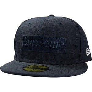 SUPREME シュプリーム 14AW Tonal Box Logo New Era Cap Navy ニューエラキャップ 紺 Size 【7　3/8(M)】 【中古品-良い】 20827007