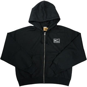 STUSSY ステューシー ×NIKE 25FW STONE WASHED FLEECE ZIP HOODIE Black ジップパーカー 黒 Size 【S】 【新古品・未使用品】 20827017