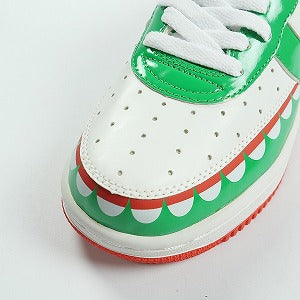 A BATHING APE ア ベイシング エイプ ×KAWS BAPESTA WHITE/GREEN FS-029 スニーカー 白緑 Size 【26.5cm】 【中古品-ほぼ新品】 20827079