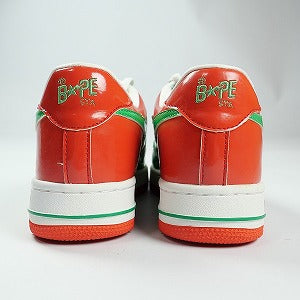 A BATHING APE ア ベイシング エイプ ×KAWS BAPESTA WHITE/GREEN FS-029 スニーカー 白緑 Size 【26.5cm】 【中古品-ほぼ新品】 20827079