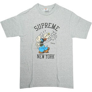 SUPREME シュプリーム ×POPEYE 10AW Popeye tee Grey Tシャツ 灰 Size 【S】 【中古品-良い】 20827085