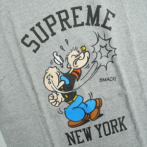 SUPREME シュプリーム ×POPEYE 10AW Popeye tee Grey Tシャツ 灰 Size 【S】 【中古品-良い】 20827085