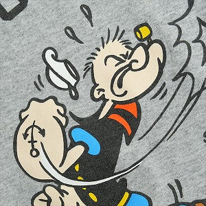 SUPREME シュプリーム ×POPEYE 10AW Popeye tee Grey Tシャツ 灰 Size 【S】 【中古品-良い】 20827085