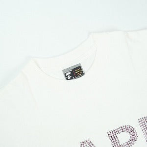 A BATHING APE ア ベイシング エイプ ラインストーンBAPEロゴTシャツ 白 Size 【M】 【中古品-良い】 20827090