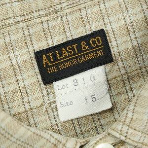 At Last ＆ Co アットラスト/BUTCHER PRODUCTS ブッチャープロダクツ PULLOVER SHIRT CHECK 長袖シャツ 茶 Size 【15】 【中古品-良い】 20827099