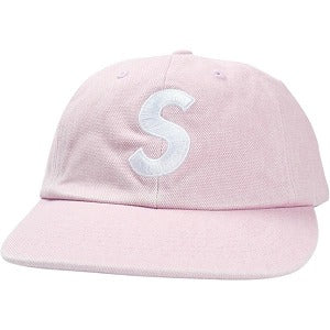 SUPREME シュプリーム 25FW Pigment Coated Canvas S Logo 6-Panel Light Pink キャップ ピンク Size 【フリー】 【新古品・未使用品】 20827109